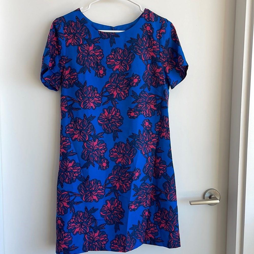 J Crew floral shift dress